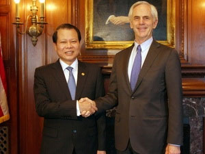 Le vice-Premier Ministre Vu Van Ninh a terminé sa visite aux Etats Unis